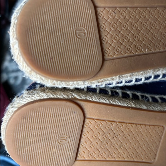 Tory Burch Navy Espadrilles with Anchor and Logo - Picture 6 of 6